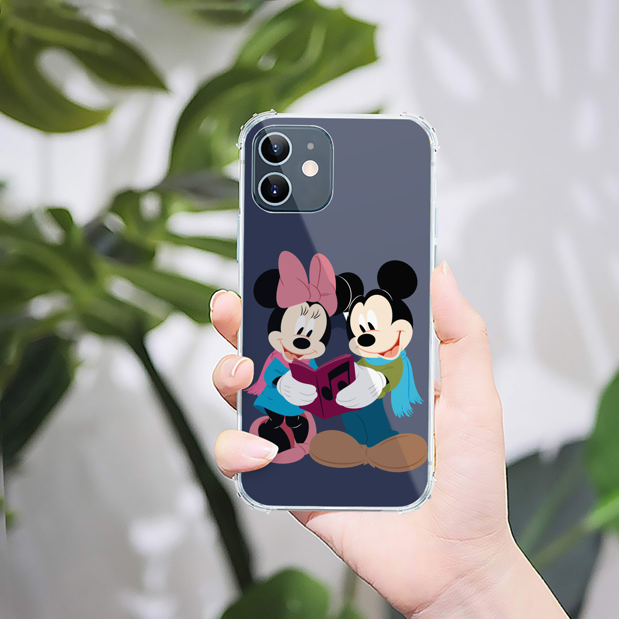 （画像用） ミッキーマウス Mickey Mouse 【iPhone 12シリーズ対応】透明スマホケース（クリアソフトケース）
